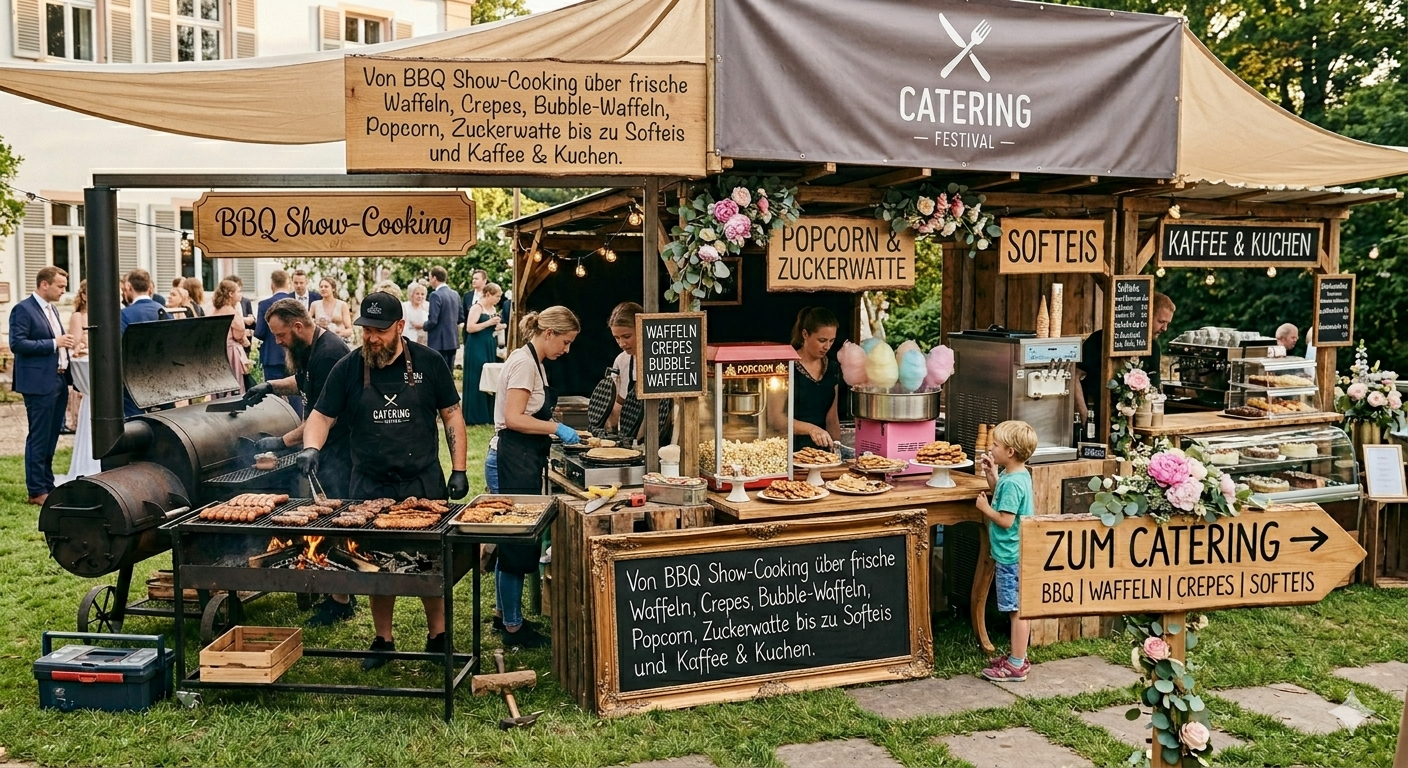 BBQ Catering Waffeln Crepes Norddeutschland