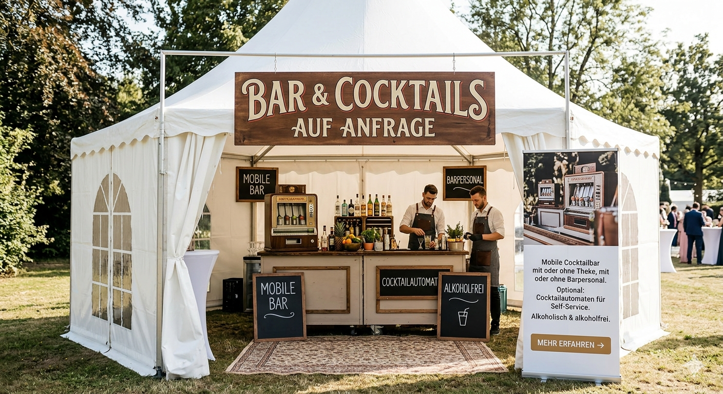 Mobile Cocktailbar für Events von DJ Hanseatic